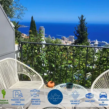 D'angeline-vue Panoramique, Jardin Partage, Parking, Voiture Indispensable, Route Etroite Et Pentue, A 10 Min De Monaco * بوزولي