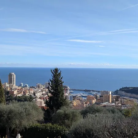 D'angeline-vue Panoramique, Jardin Partage, Parking, Voiture Indispensable, Route Etroite Et Pentue, A 10 Min De Monaco Apartment *