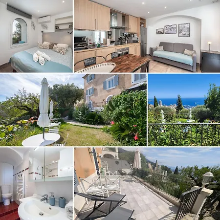 D'angeline-vue Panoramique, Jardin Partage, Parking, Voiture Indispensable, Route Etroite Et Pentue, A 10 Min De Monaco Beausoleil